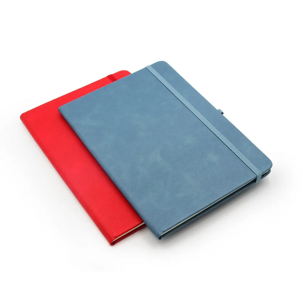Wholesale Promotional Notebook A5 Business Inside Linen Journals PU Leather Hardcover Elastic Band Notebook For Students