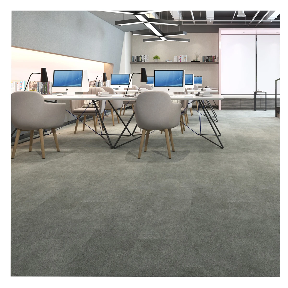 Factory direct supply  7mm waterproof pvc vinyl marble spc flooring