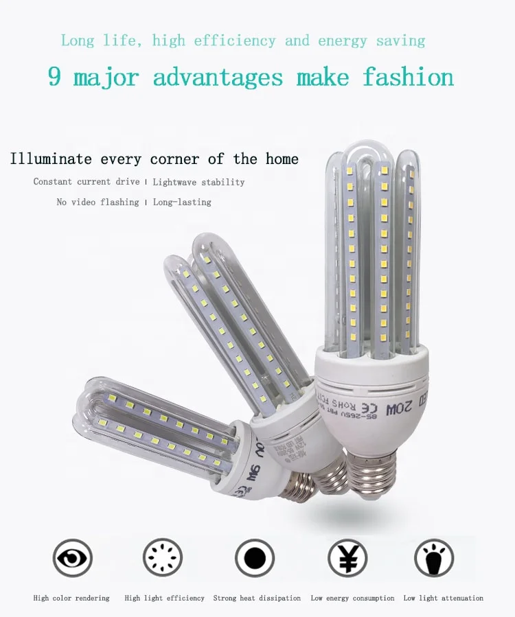 40W E14 E27 220V LED Energy Saving Lamp AC85-268V Warranty Two Years