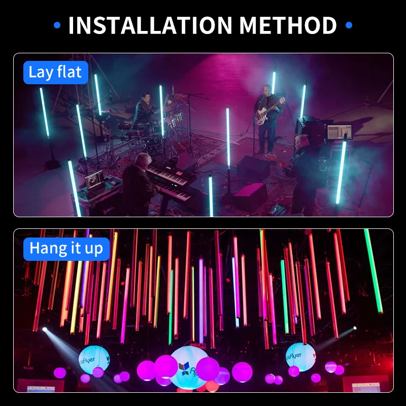 IP65 Wireless Battery Pixel Guide Tube 360 Pixel Tube Outdoor DJ Stage Light Party Neon Tube