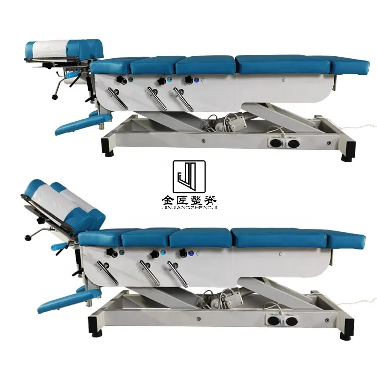 Electrically Controlled Height Back Traction Table physical therapy treat Chiropractic Bed Chiropractic Table