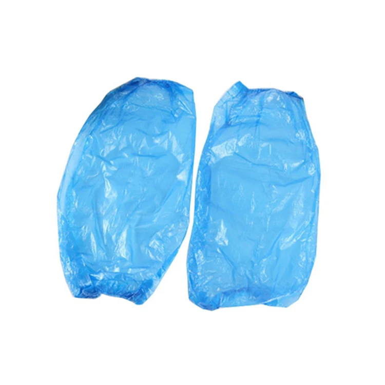 disposable wholesale plastic arm sleeve cover blue PE oversleeve