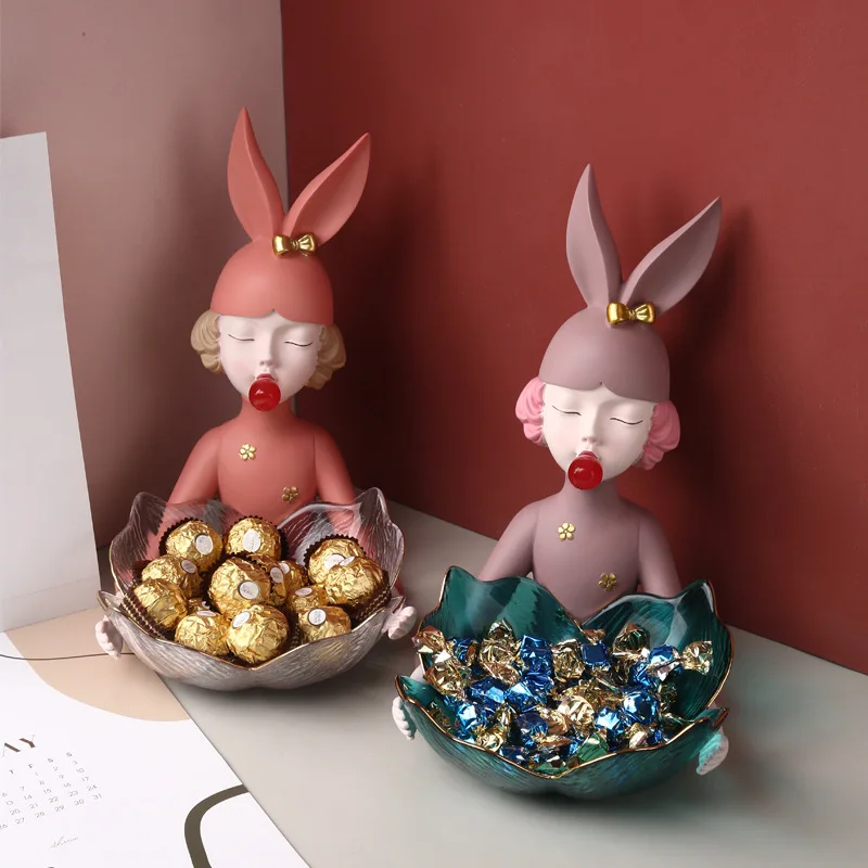 Роскошные детали для хранения в скандинавском стиле для девочек, креативный поднос для гостиной, журнального столика, домашнее ремесло из ПВХ