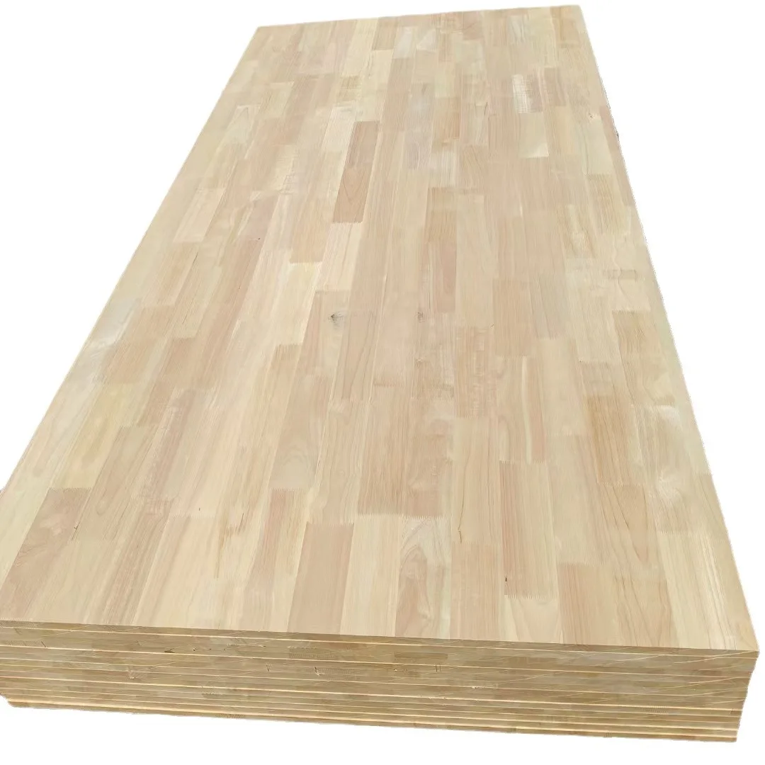 Rubber Wood finger plate 15-20mm imported Indonesian rubber wood tooth plate AA class wardrobe back plate