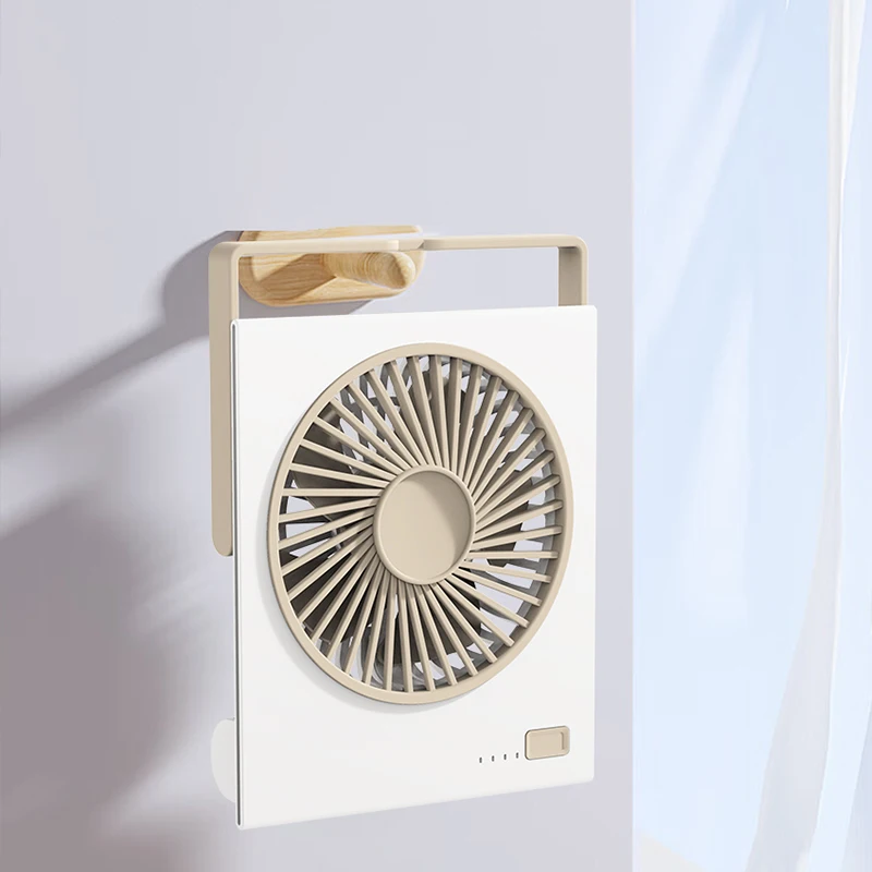 IMYCOO Low Voltage Rechargeable Folding Hanging Mini Table Fan OEM ODM Portable Square USB Desktop Fan Small Desk Fan