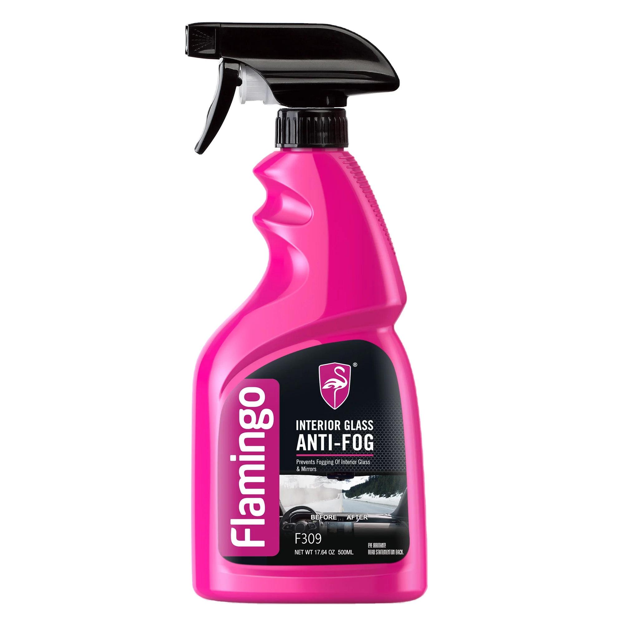 F309 Interior Glass Anti-Fog Car Glass Oil Film Removing Paste Auto 500ML Anti-fog Glass Cleaner