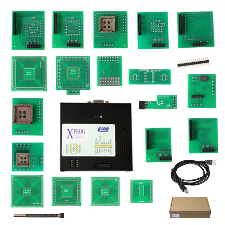 Newest XPROG-M V5.5.5 X-PROG M BOX V5.55 ECU Programmer ECU Chip Tuning Xprog Box Programmer XPROG V5.55 Adapters