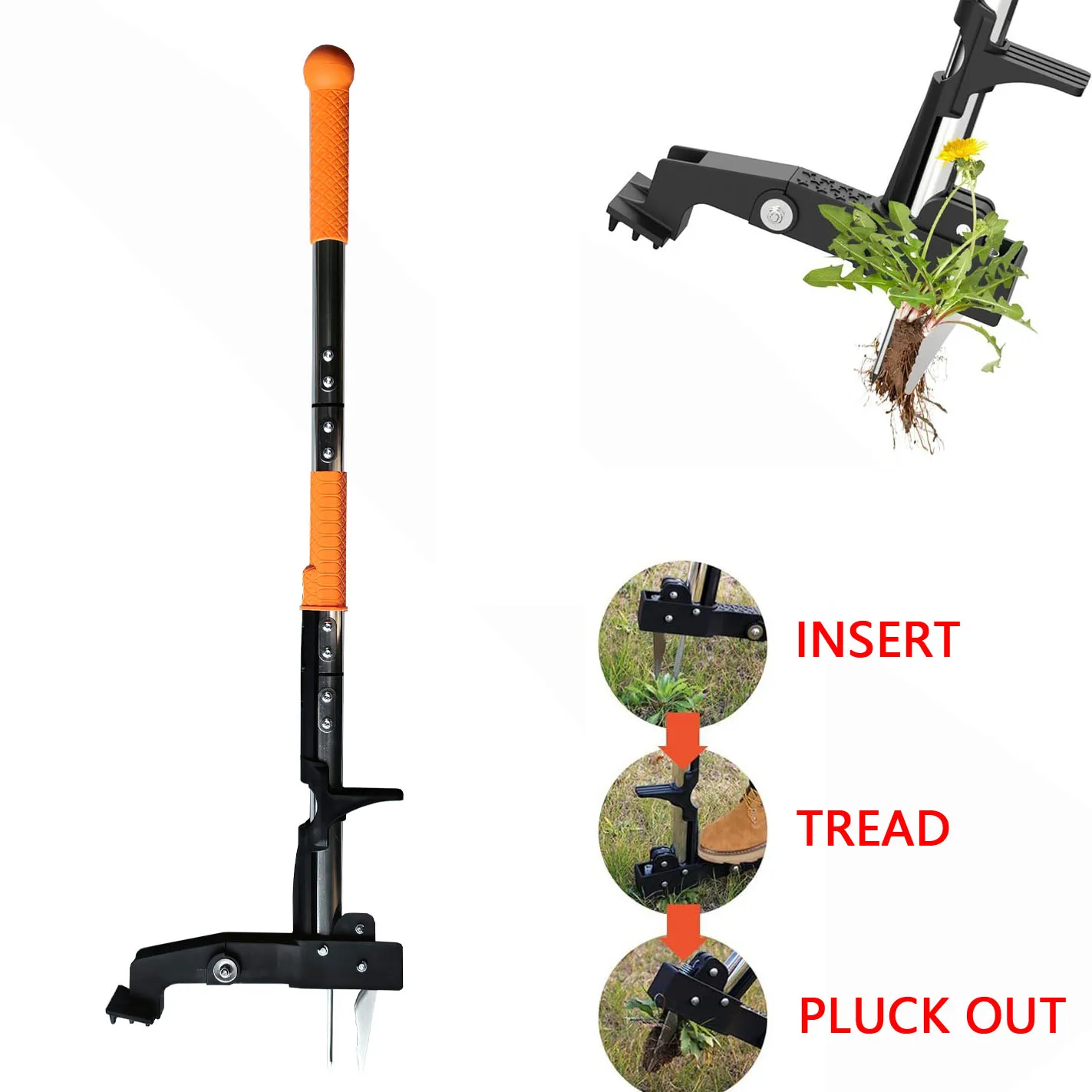 Factory  Weed Puller Tool detachable Gardening Stand-Up Weeder Easily Remove Weeds Without Bending Pulling or Kneeling