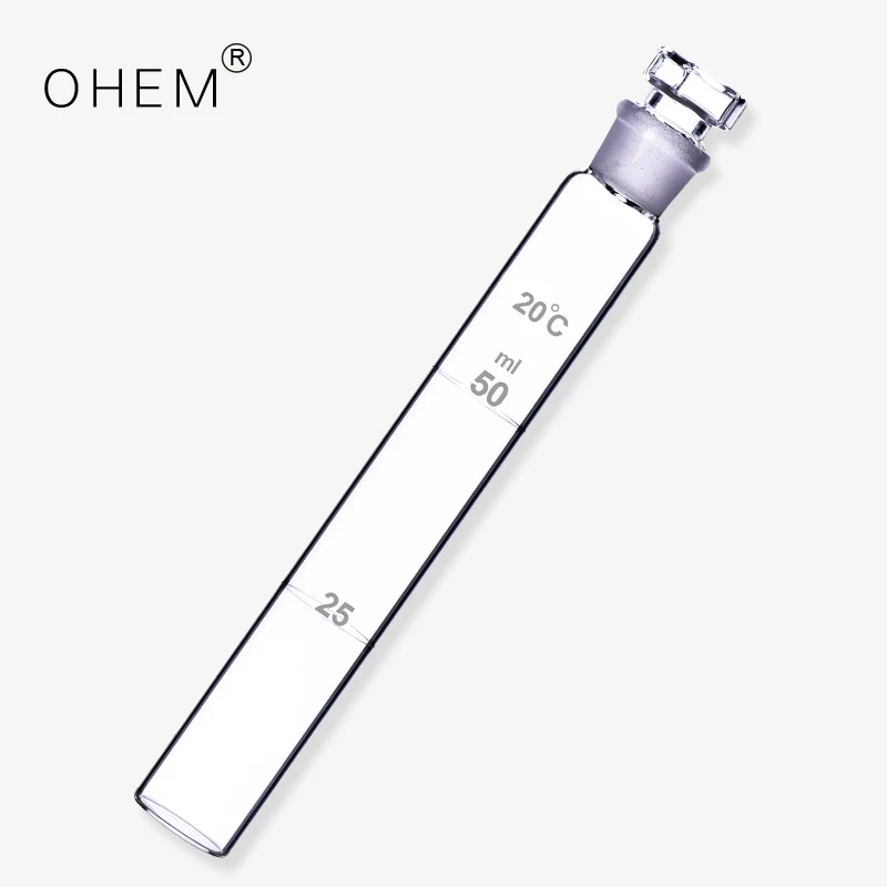 High Quality thin test tube 50ml High transparency Glass Colorimetric Tube