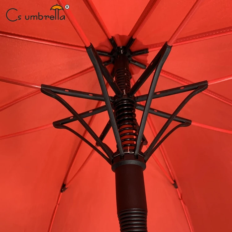 YS-7067 Hot Selling Straight Umbrella Auto Open Long Shaft Single Layer Windproof Custom Logo Printing Golf Umbrella