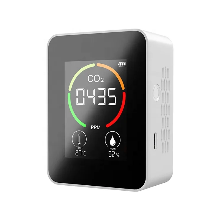 Indoor Air Qualities Monitor NDIR CO2 Detector Rechargeable Battery Professional CO2 Gas Sensor