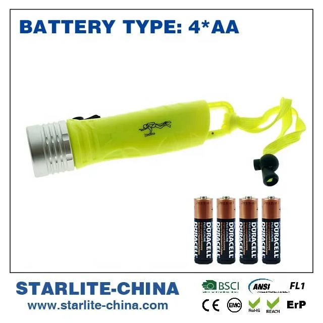 
Brand new skidproof curves Flood light scuba equipment wave motion switch phreatic Deep Diving LED Torch Work Lamp Flashlight 