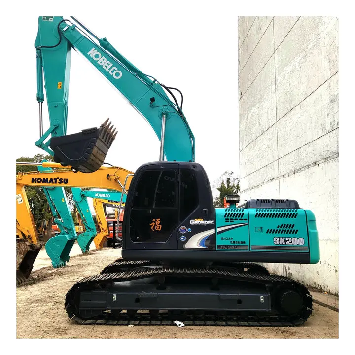 Гидравлический Гусеничный Экскаватор KOBELCO SK200 20 тонн японская оригинальная Тяжелая машина sk210 sk260 sk200d sk250 sk250d