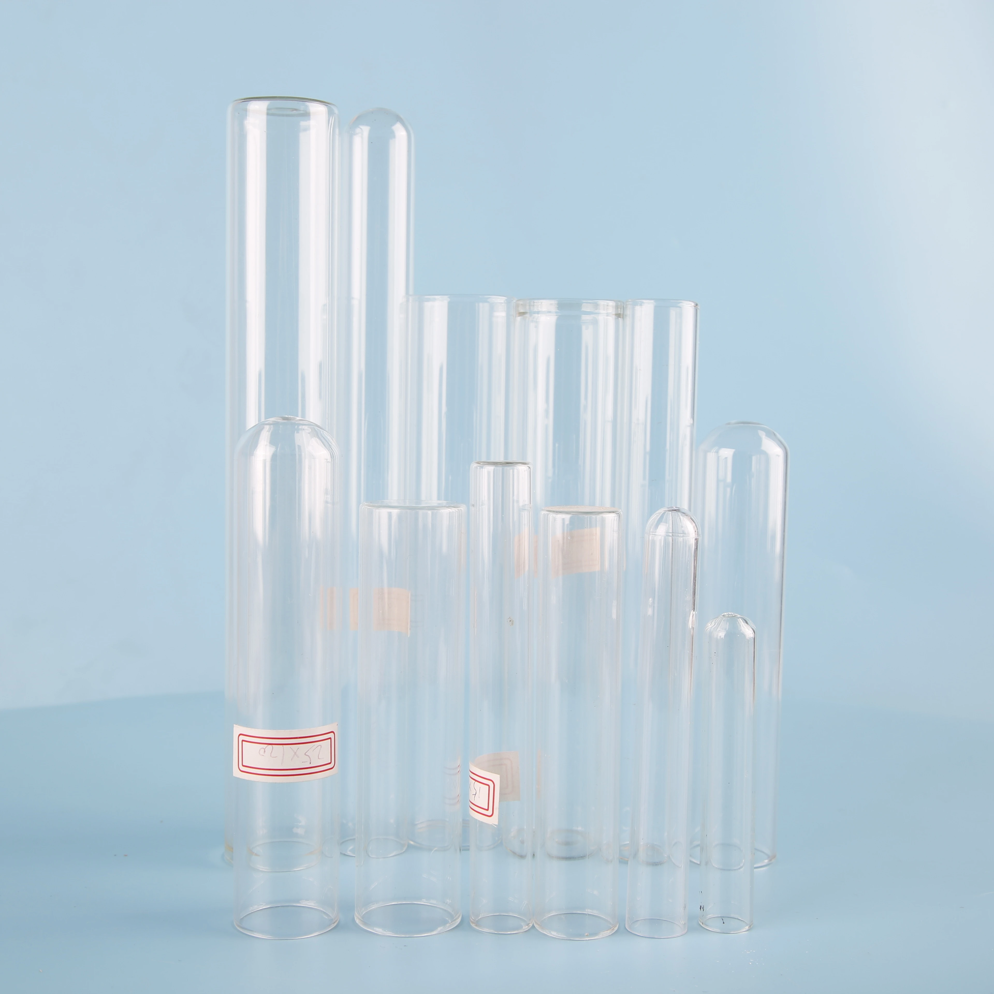 OEM Custom High Borosilicate Private Label Glass test Tube with logo Printing and Cork