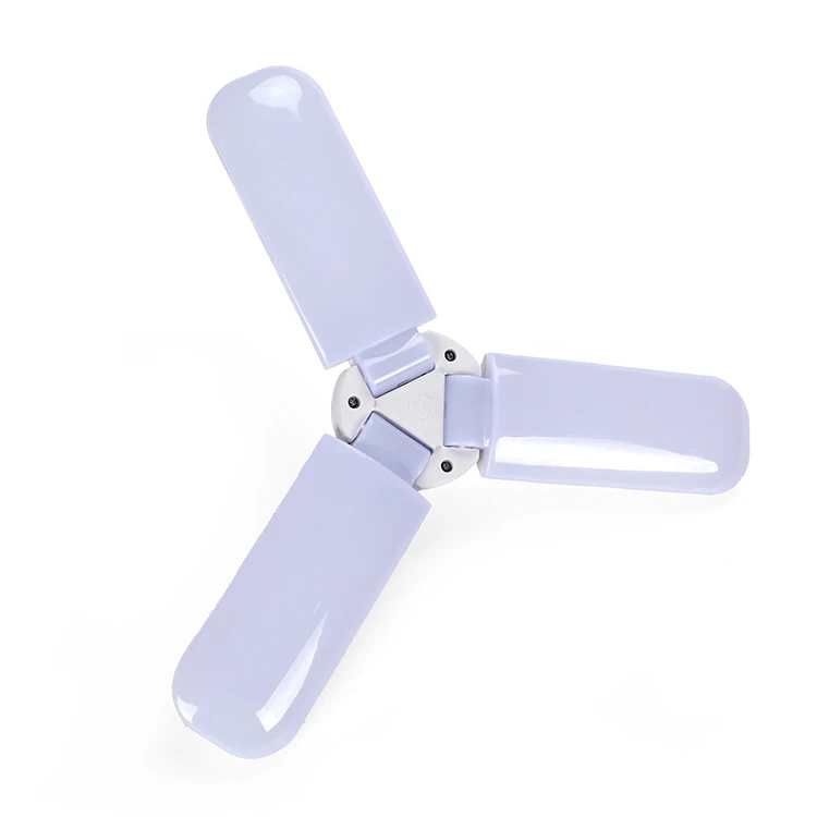 Premium Quality 220V E27 B22 Trefoil Fan Shape Leaf Fan Foldable Led Bulb Blade Bulbs Led Lamps Light Bulbs E10 220v Led
