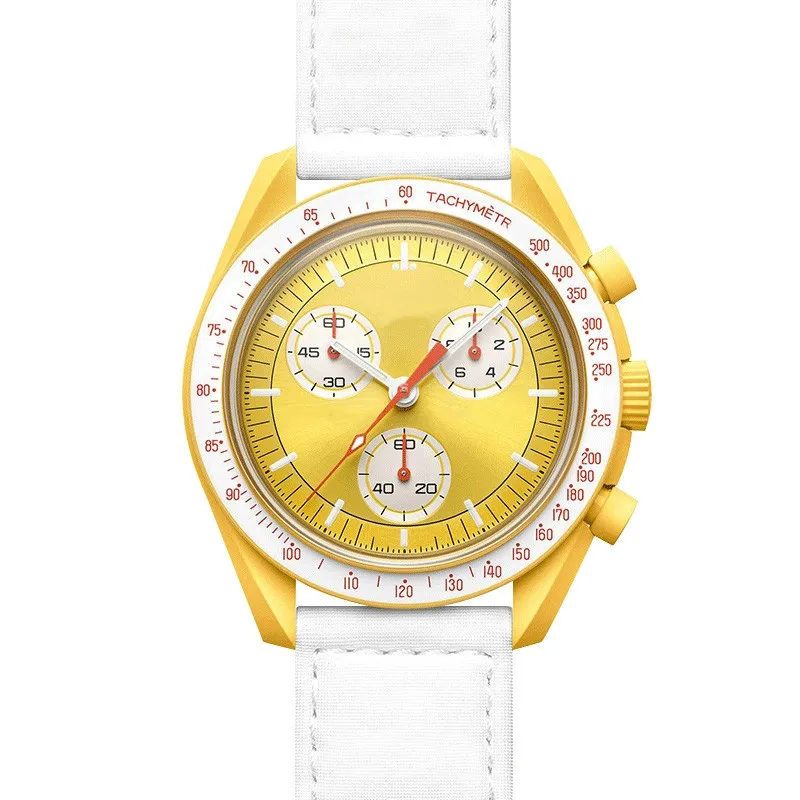 Hot space watch Moon Mercury mission moon landing joint six-pin chronograph quartz watch