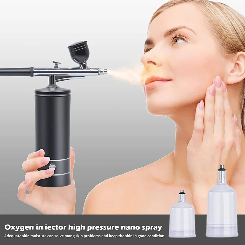 Custom New Makeup Airbrush Machine Spray Gun Facial Airbrush Set Nail Airbrush For Make Up Nail Art Paint