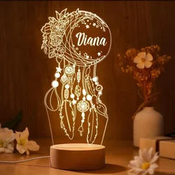 Personalized Dream Catcher Nightlights Custom Creative Light 3D Illusion Lamp