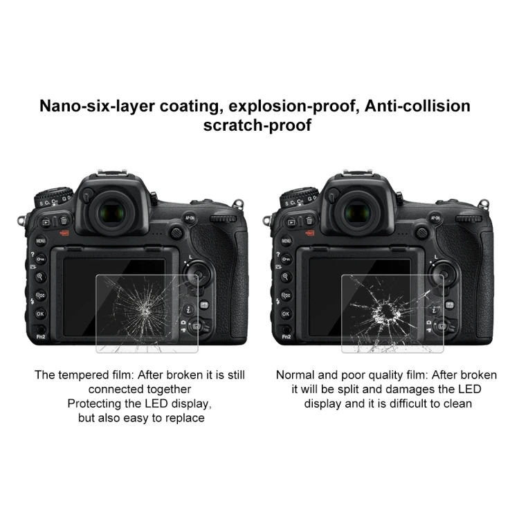  Прямая поставка защитная пленка 9H для ЖК-экрана камеры Защитная Nikon D7100 D5 D500 D610 D600 D750 D810 D800