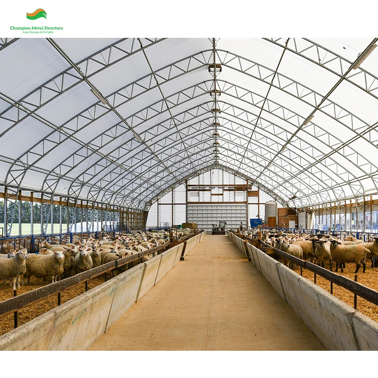 25x60m Large Storage Tent for Harsh Weather Withstands 170km/h Wind Snow Load Capacity 1.0kN/m²