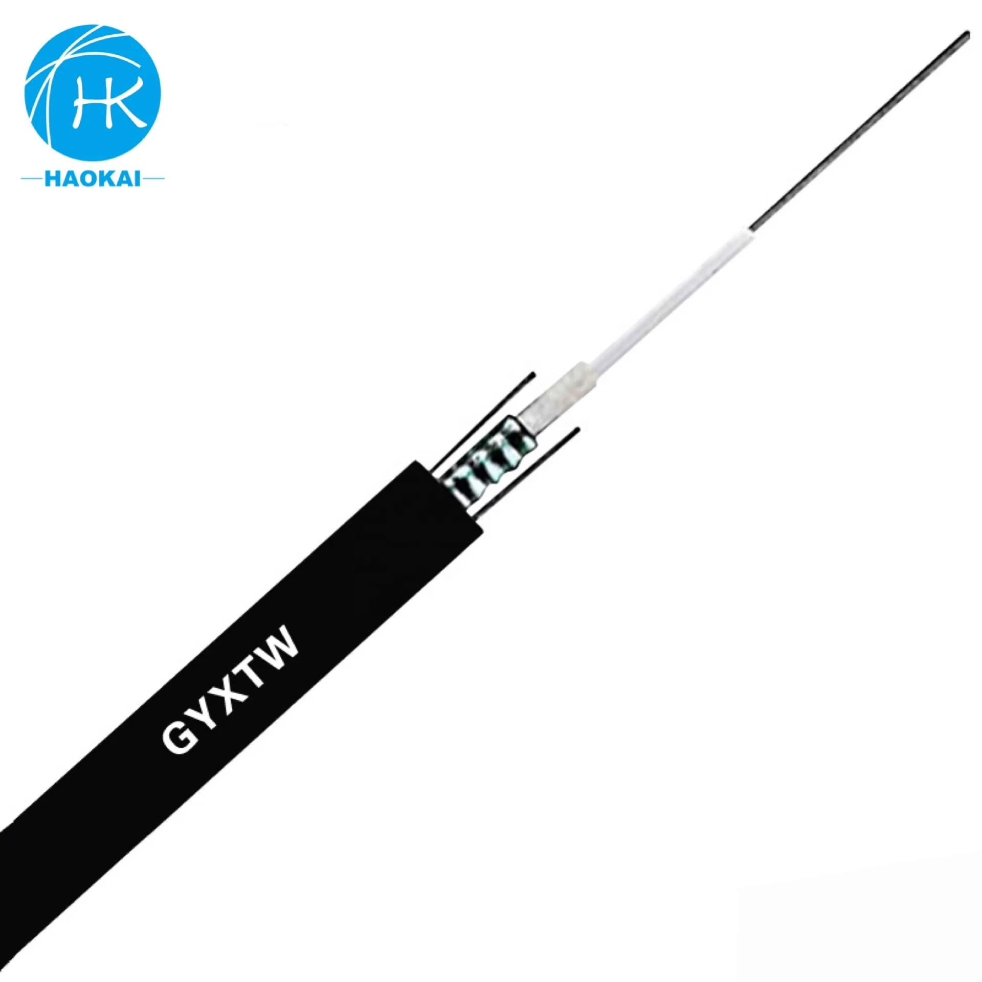 Aerial Fiber Optik Kablo 4 6 8 12 Core FO GYXTW Fiber Optical Cable 1km price