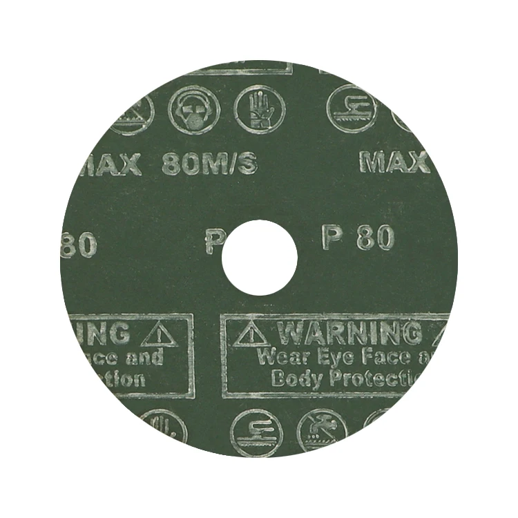 0.6mm 0.8mm 320 to 16 grit custom abrasive polishing fiber discs for metal