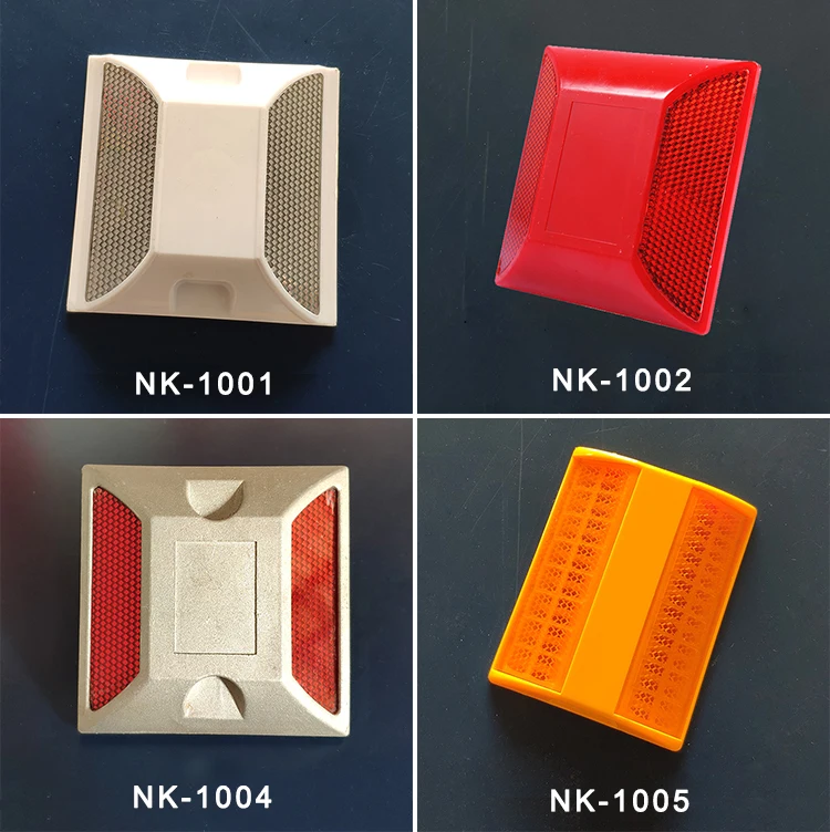 Highway reflector 3-M reflective plastic cat eyes Road stud raised pavement marker tacha reflectiva vialeta tachas viales