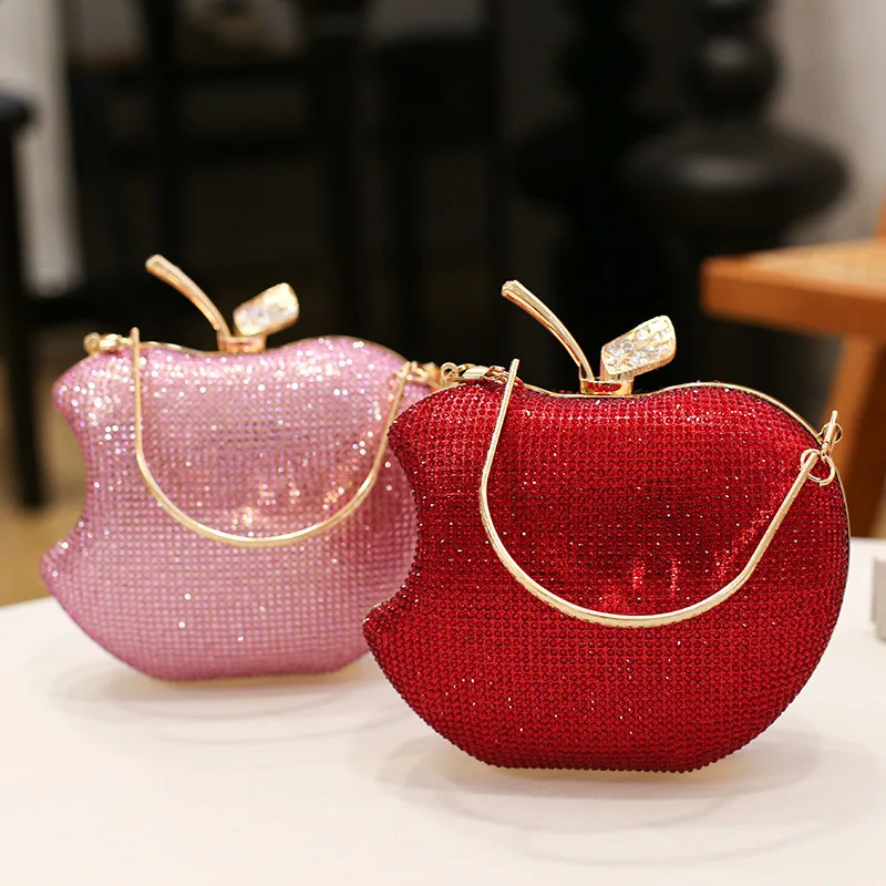 Red/Silver/Black/Gold/Blue Fashion Mini Rhinestone Purse Handbag Elegant Bridal Wedding Clutch Purse Bag