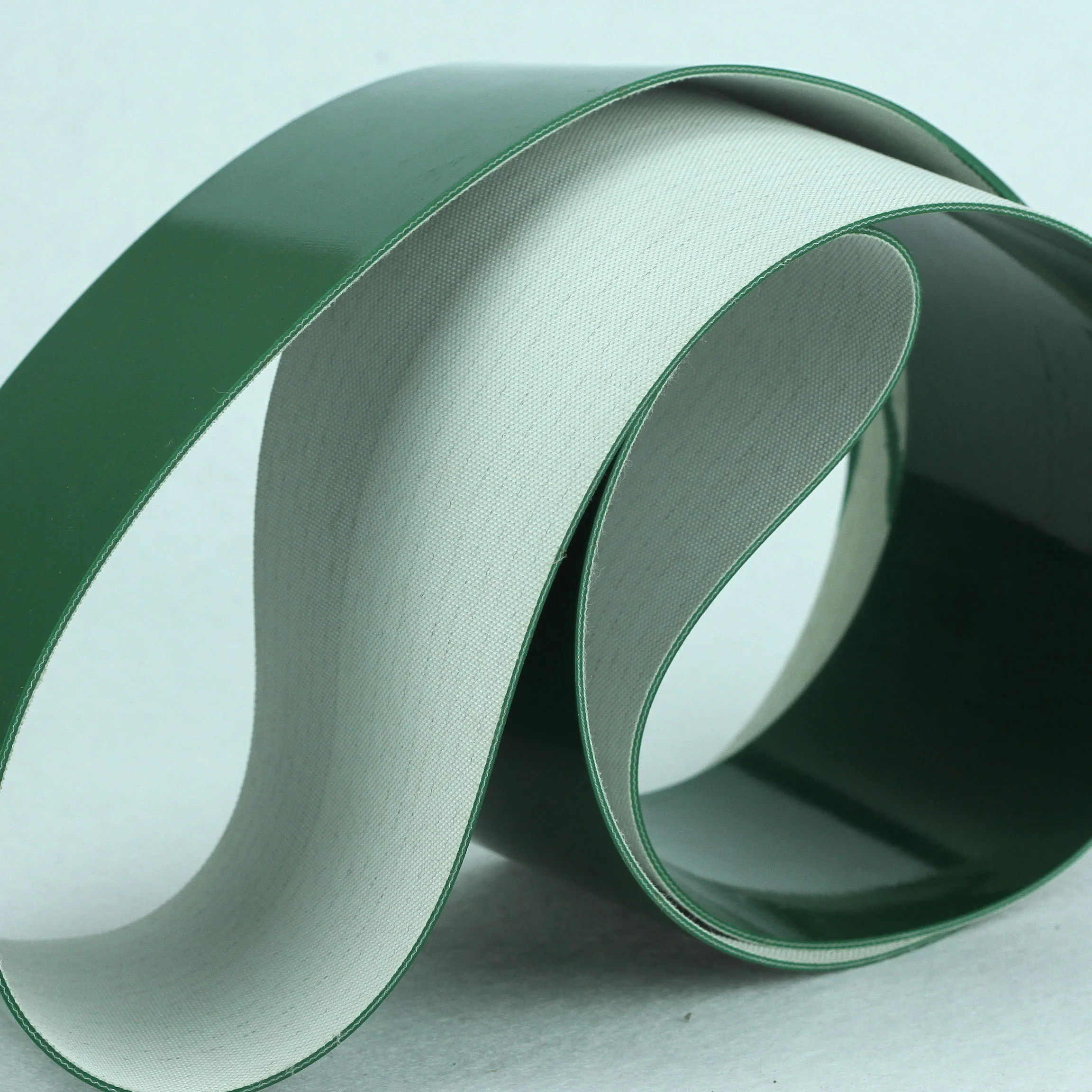 Customized 8 - 10 mm thickness flat industrial pvc  conveyor belt