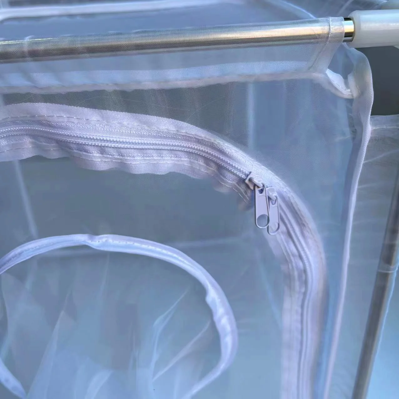 0.1mm grid fine mesh stainless steel frame backbones 30x30x30cm insect breeding cage for small insects entomology research