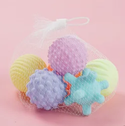 Massage Ball Soft Sensory Ball Toys For Babies Hands Touch Massage Textured Rubber Ball For Children
