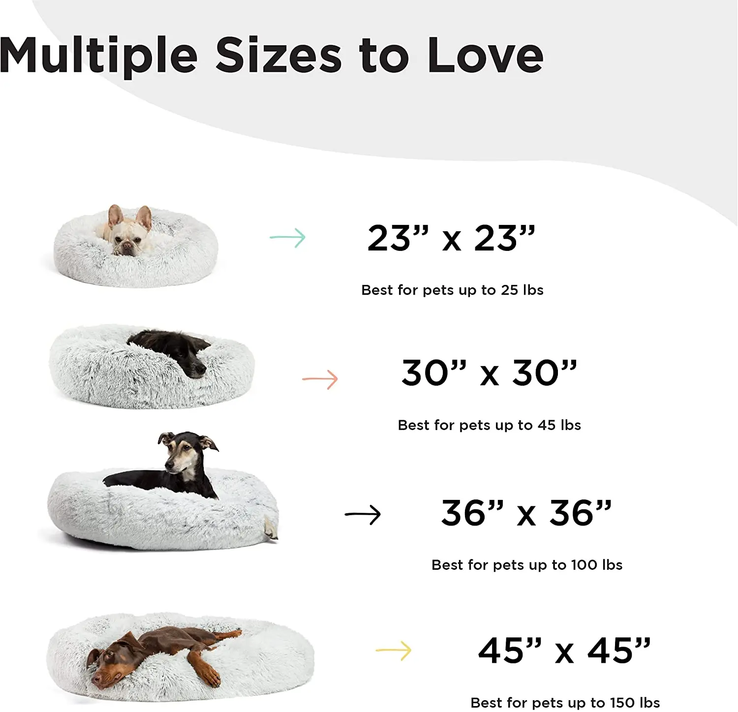 Dropshipping Chinese Factory Best Price Long Round Rosewood Calming Dog Bed Cord Plush Pet Bed