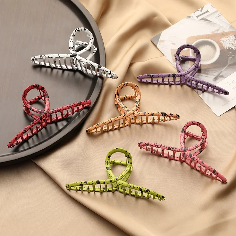 
Summer Colourful Fashion Hairpin Korean Womens Geometric Metal Claw Hair Clips 