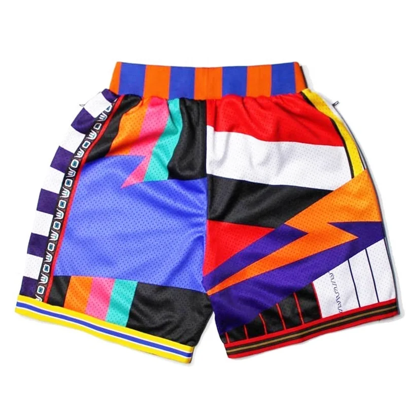 Summer Sweat Running Boys Mesh Basketball Shorts Muay Thai Anime Polyester Eric Emanuel Gym Shorts