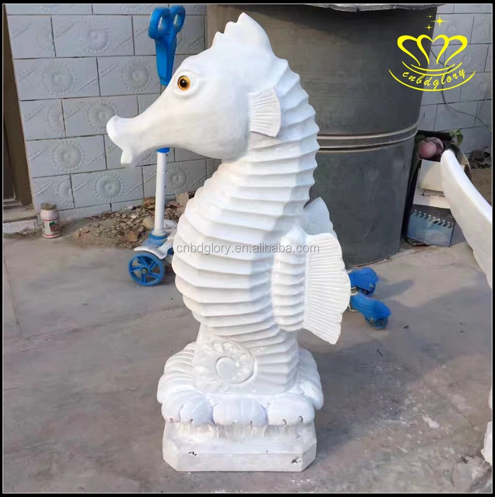 Outdoor garden water feature fountain ornaments Sculpture Marble Dolphin Statue Water fountain