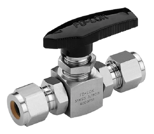 Stainless Steel Ball Valve B4H Type Swagelok Type 6000PSI High Pressure