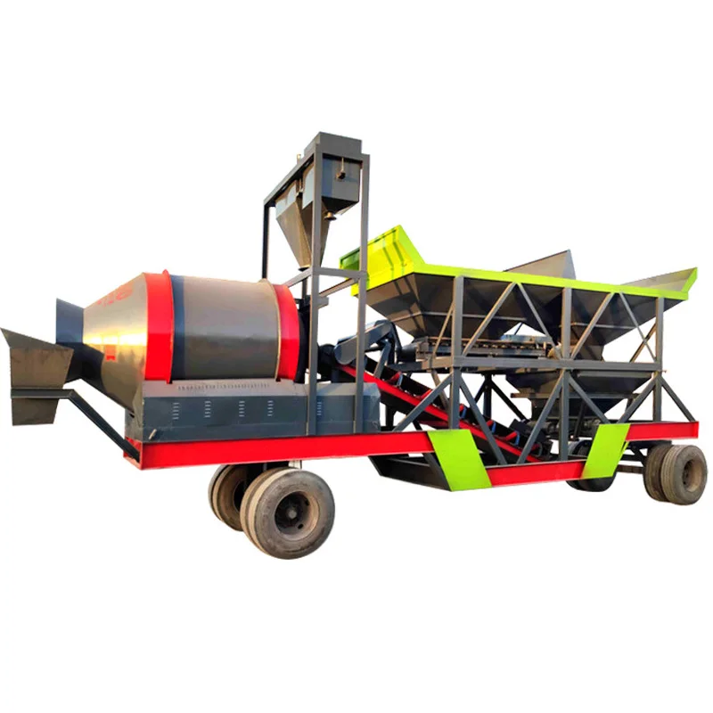 Mini Beton Concrete Mixing Plant Small Rolling Concrete Plant
