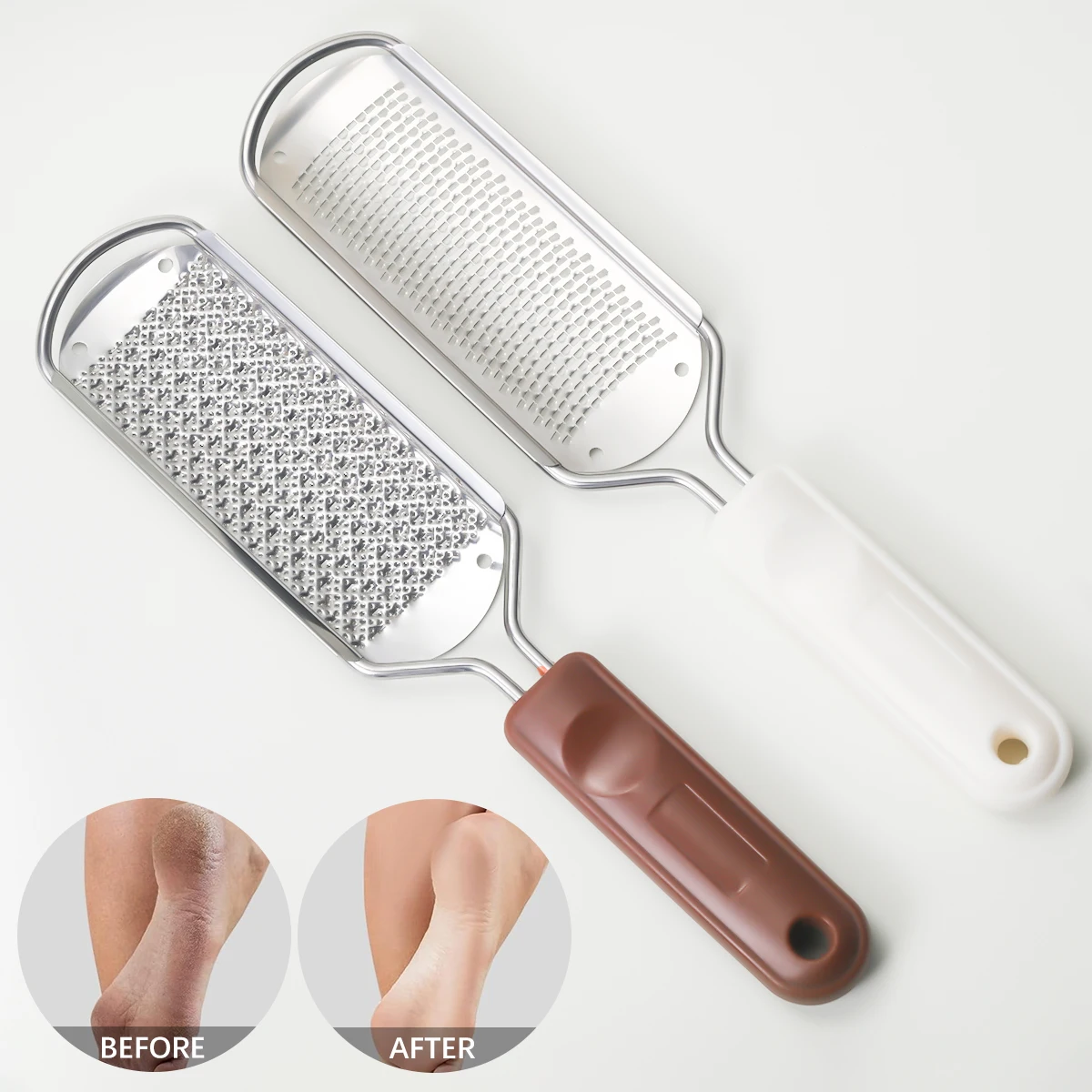 ZRKGEL Professional  Feet Callus Remover Pedicure Stainless Steel Foot File Replacement Metal for foot care nail salon