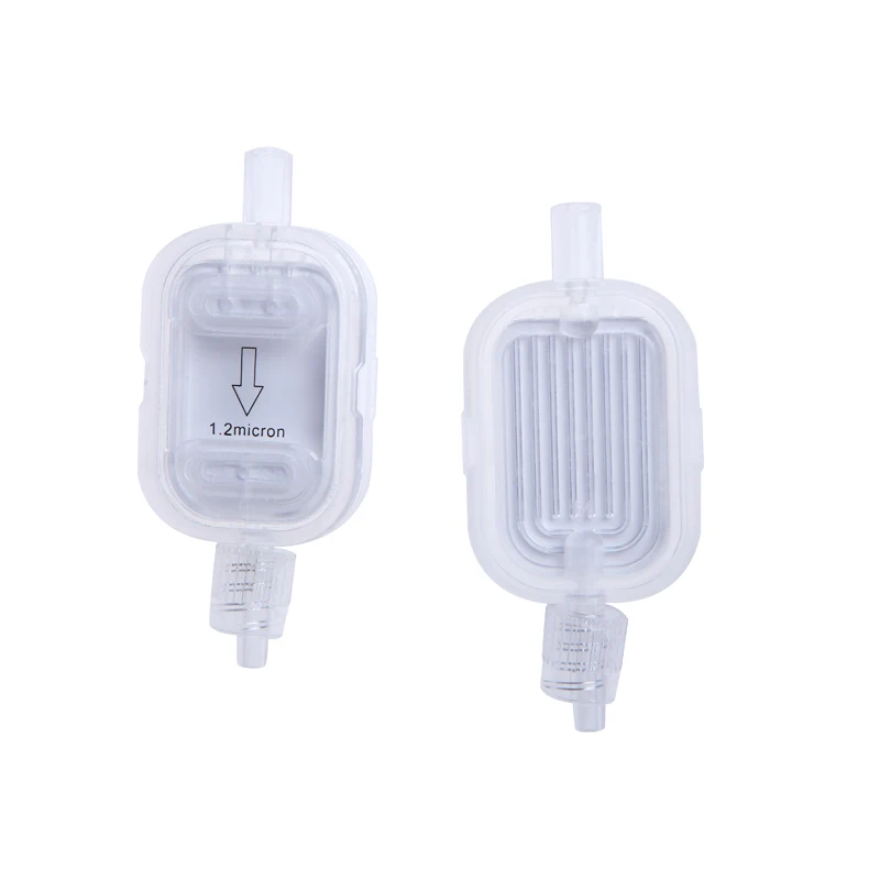 Medical Consumables Double Membrane Filter Disposable IV Set Medical Liquid Infusion Filter 0.2 Micron Infusion Filter IV tubing