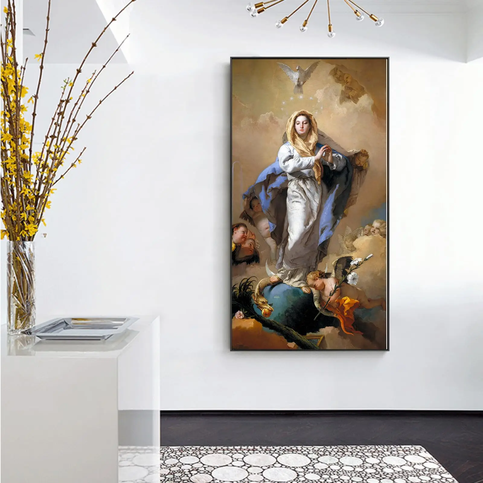 A Retreat on The Immaculate Conception Custom Handpainted Portrait Oil Painting NUDE painting