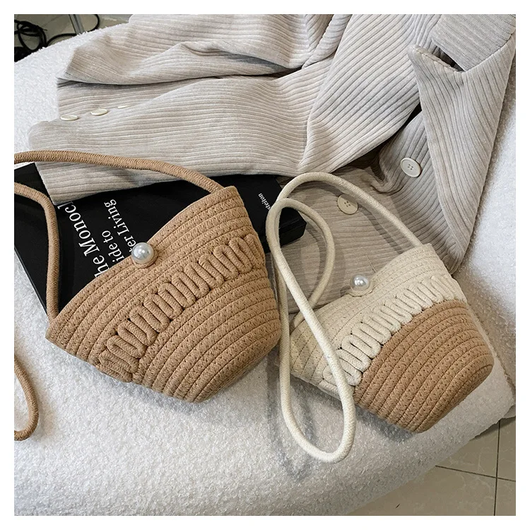 Manufacturing Handmade Small Bucket Knit Knitting And Crochet Crossbody Hand Bags