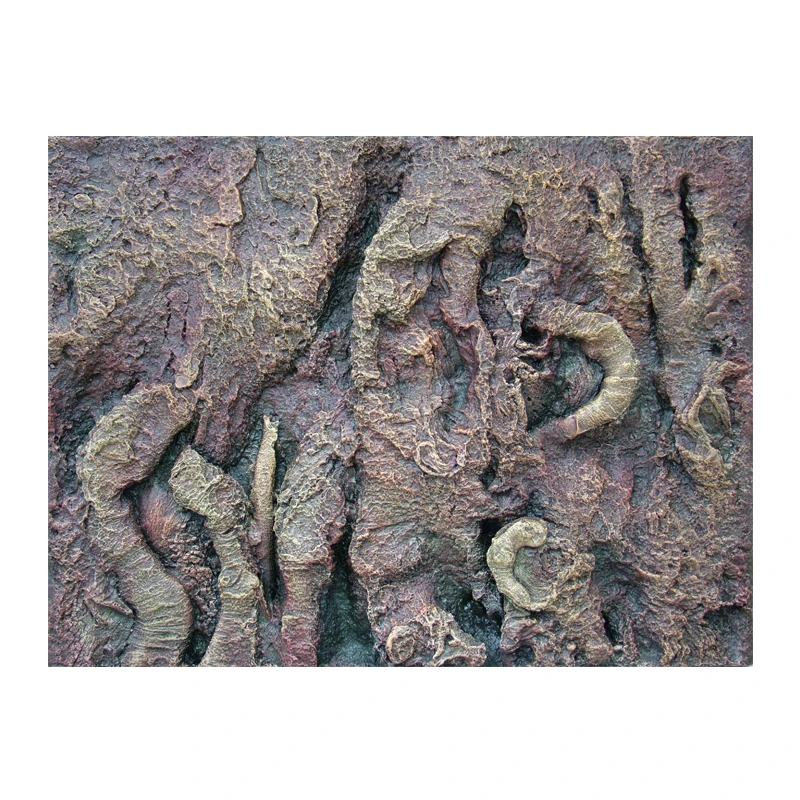 Eco-Friendly 3D Aquarium Background Board with PU Root Made of Plastic and Resin for Water Usage