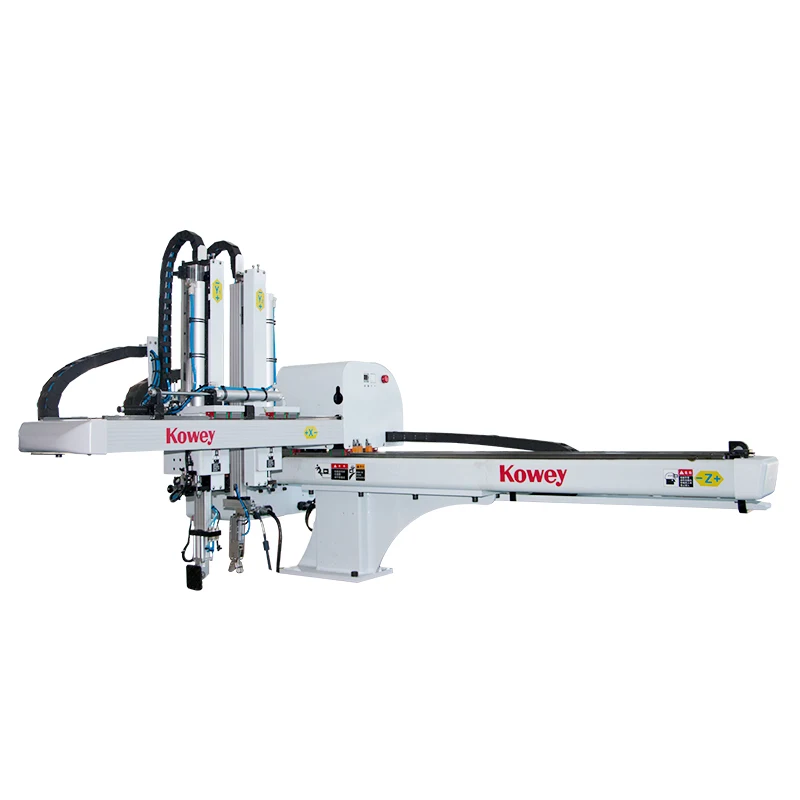 Kowey Cantilever Style 1-axis Pneumatic Robot to take out PET products from injection molding machine