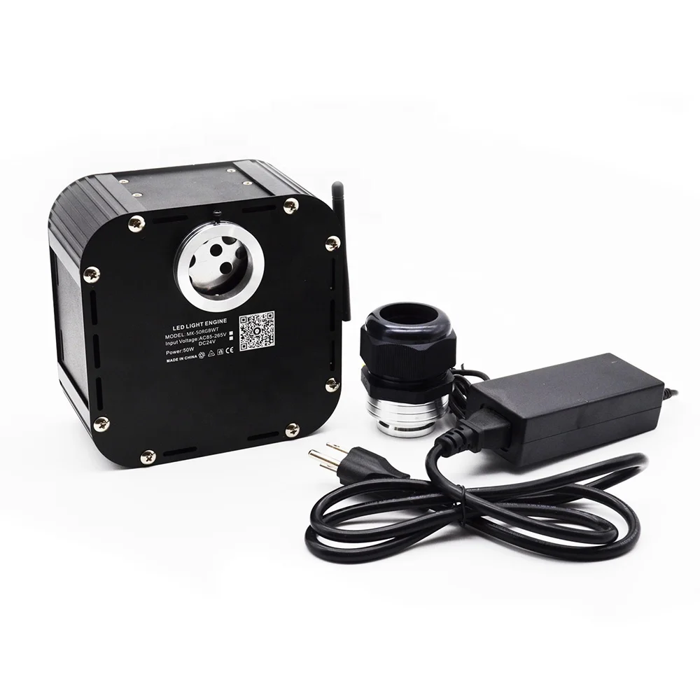 50W motor twinkle starlight headliner lights 50w fiber optic RGBW LED star light engine