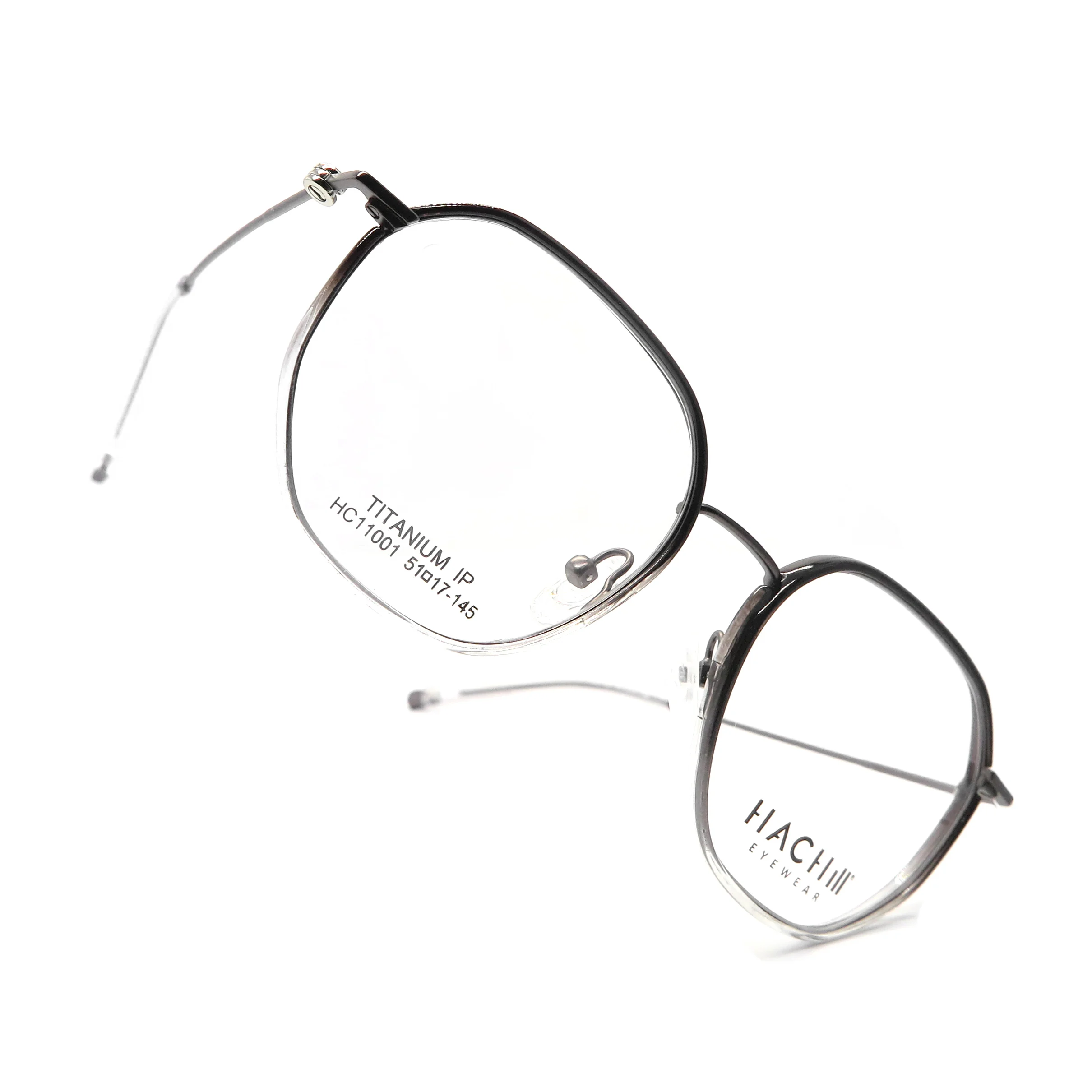 2024 New Injection Front and Titanium Temple Eyeglass Frames and Frames Vintage Myopia Glasses Frame