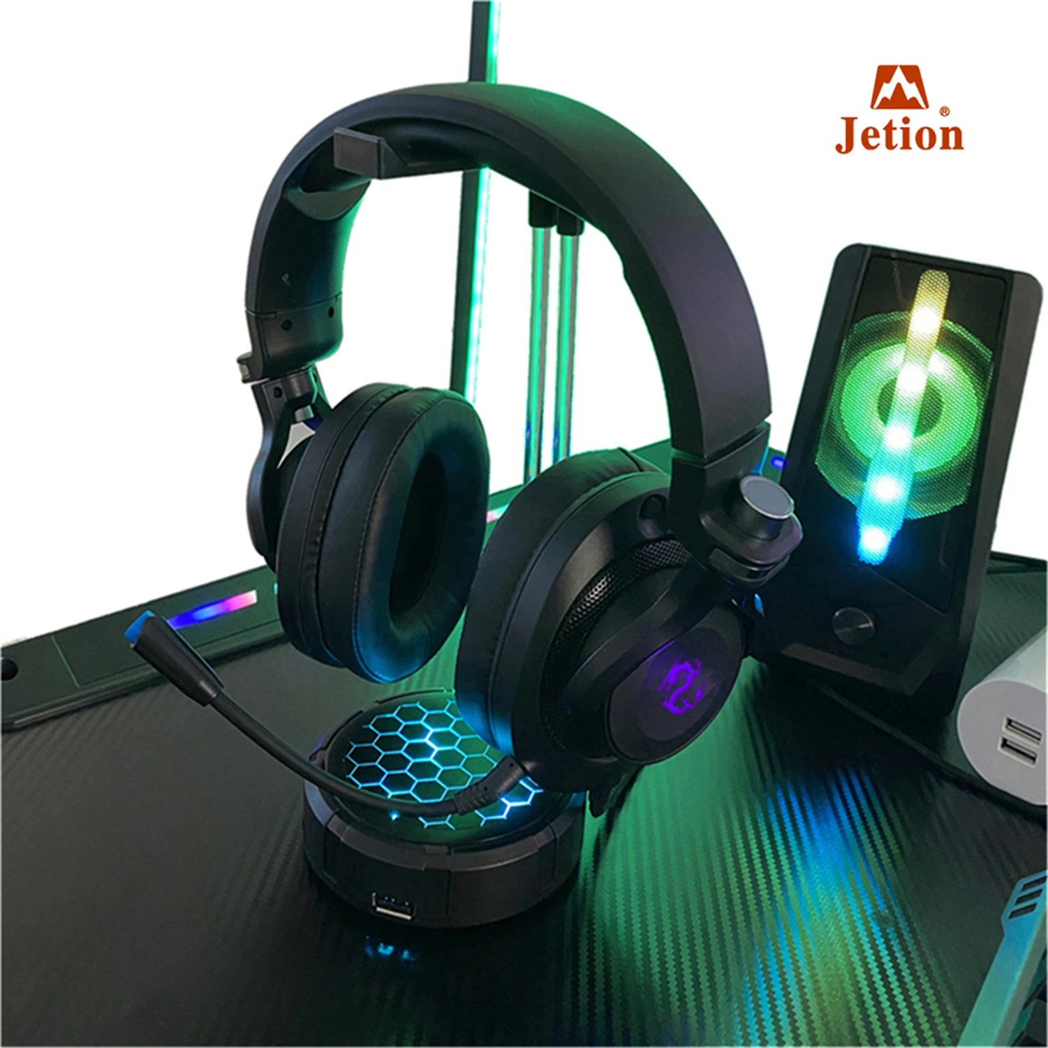 
2021 New design best sell black color RGB multi colors gaming pc game desk table standing gaming desk for gamer 