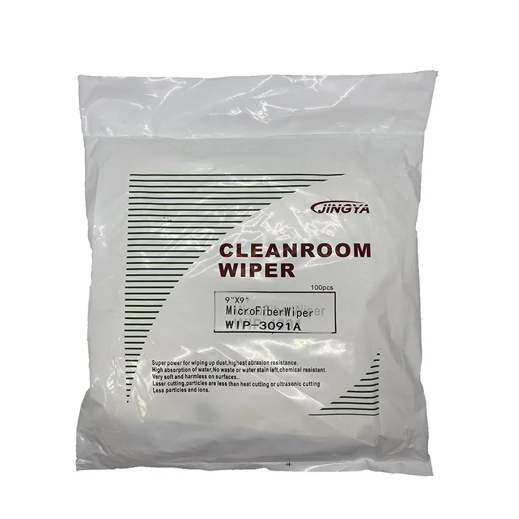 JingYa WIP-3091A Hot Selling industrial Microfiber cleanroom  wipes clean room wipers wiping cloth suitable for class
