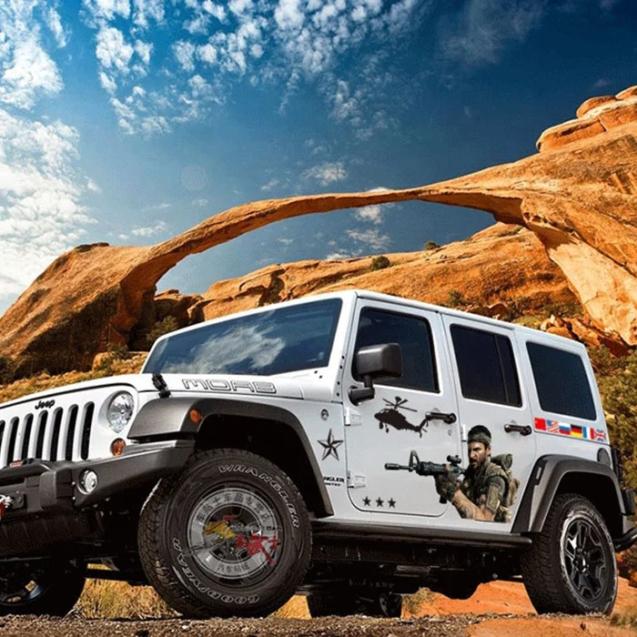 Custom Weatherproof simple car sticker design white stickers for car wrap car sticker