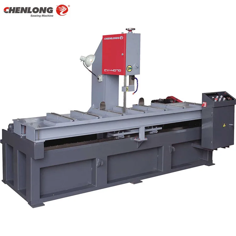 CHENLONG CV-4070 Вертикальная ленточная пила машина для резки металлической пластины