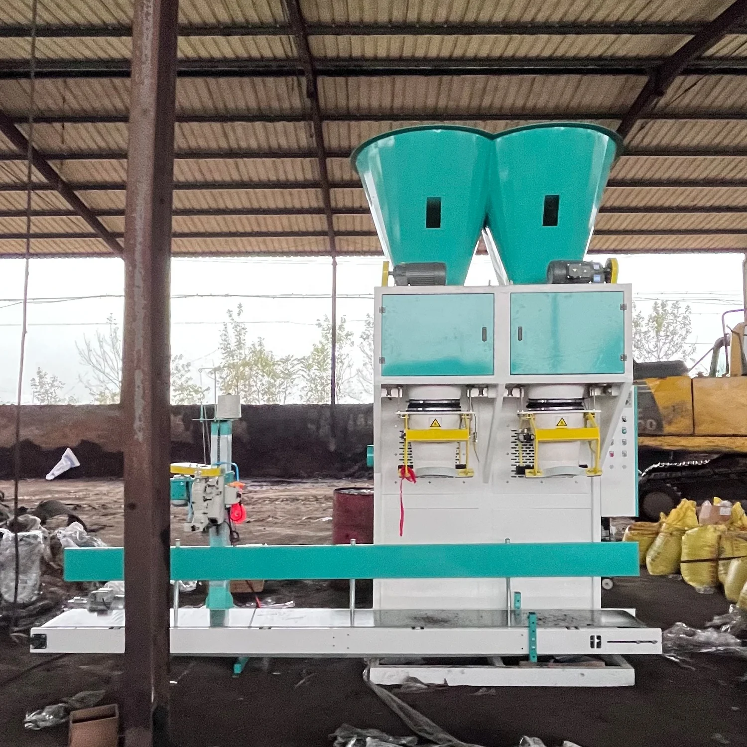 Customized 25kg 50kg  fertil Coal Packing Silica Sand belt packaging Mortar Belt Packing Machine With Double Station